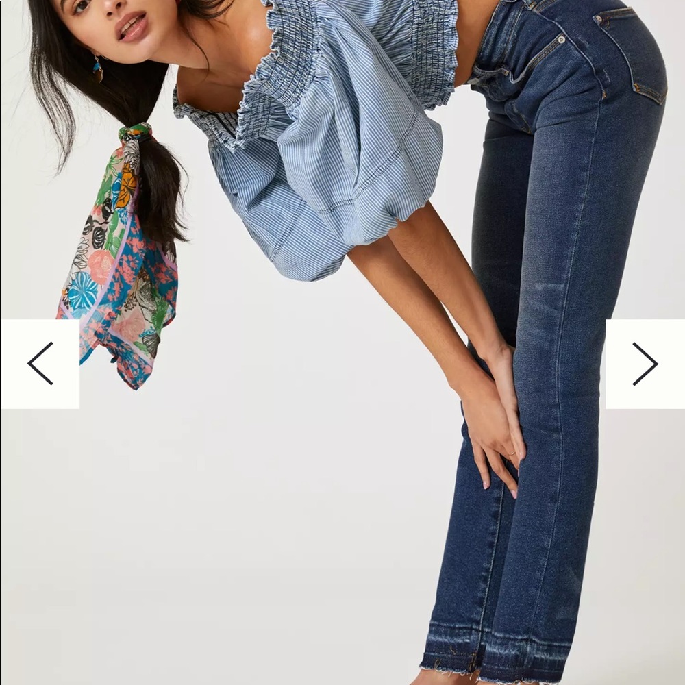 anthropologie pilcro high rise cigarette jean size 29